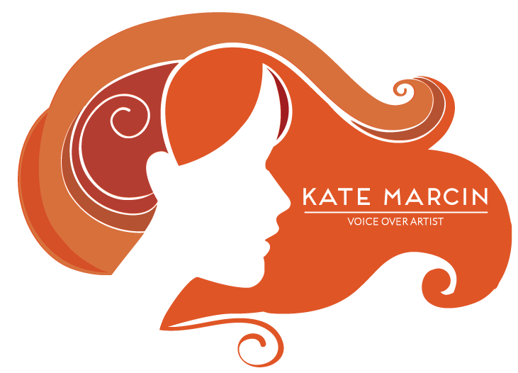 Kate Marcin Conversational Female Voice Over Talent Contact logo