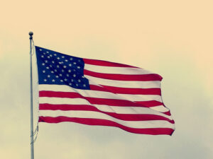The flag of the United States of America is here representing the page for the Government and Military Training eLearning voiceover narration page.