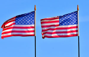 American flags representing the Republican Positive Political Narration article